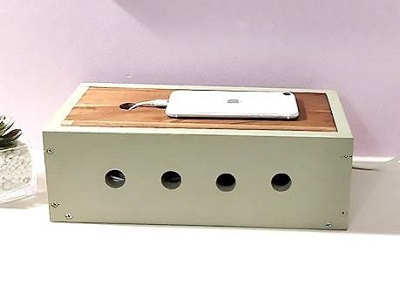 収納DIY「ケーブルＢＯＸ」