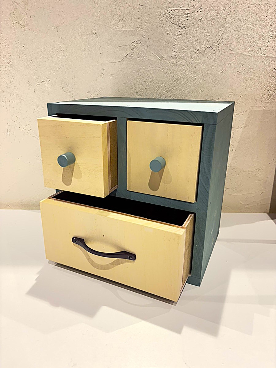 【WoodenToy】にこにこ小物入れ