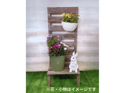 園芸DIY「フェンス付きフラワースタンド」