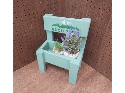 園芸DIY「ベンチ型プランター」