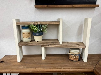 収納DIY「卓上スライドラック」