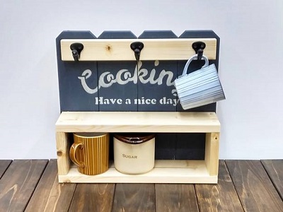 収納インテリア「カップの収納棚」