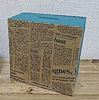 夏休み工作☆目標が書ける貯金箱