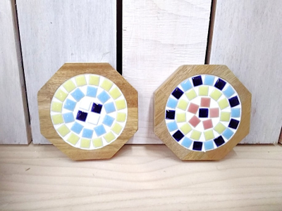 幸福を招く形「八角形タイルコースター」