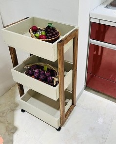 楽々移動！「キャスター付きワゴン」