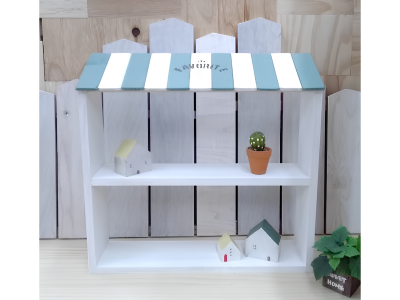 小さなカフェ空間「屋根付きオープンシェルフ」