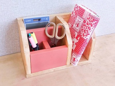 収納DIY「卓上ラック」