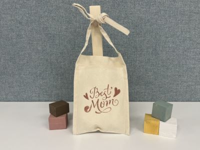 母の日「イニシャルステンシルでバッグづくり」（サコッシュ）