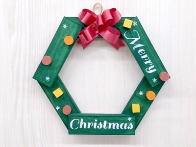 クリスマス「木のリース」