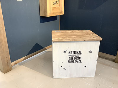 フタ付収納BOX ベンチストッカー