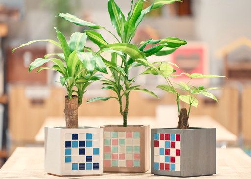 タイル鉢カバー