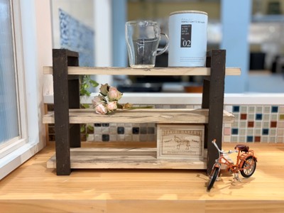 アイアン風「ミニキッチンラック」