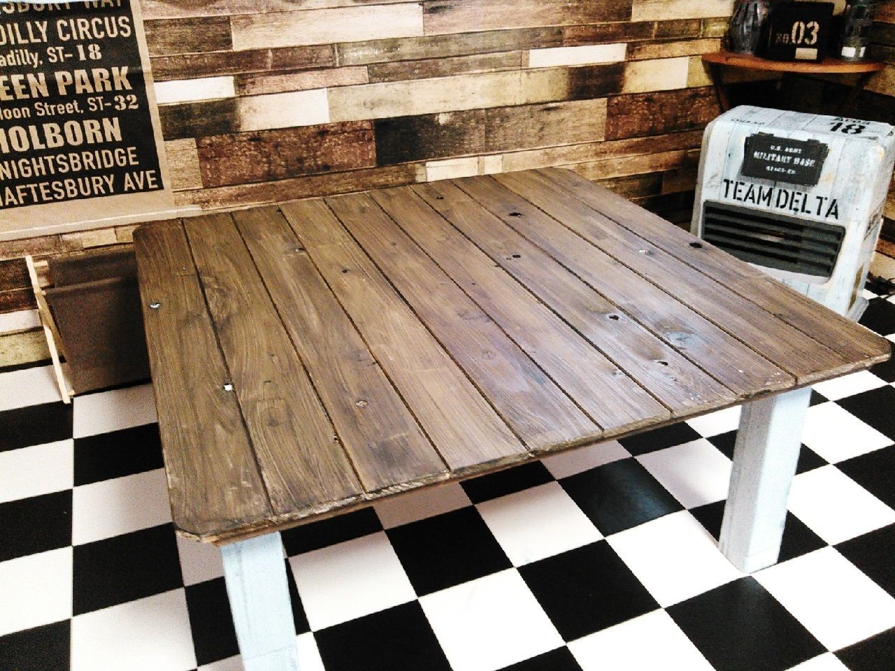 ダサくて古いこたつを男前ウッドデスクにリメイクDIY！