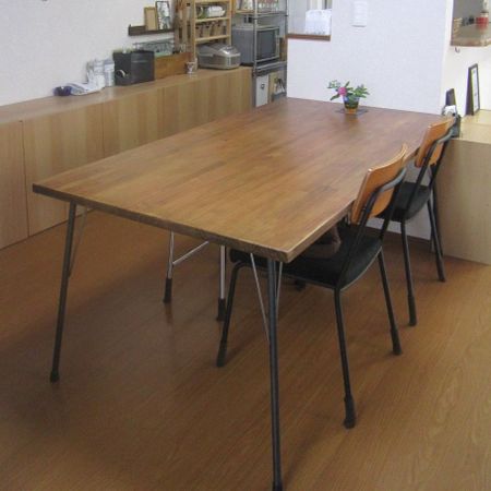 シンプル！大きい！テーブルをDIY！［1800×900㎜］探したけど無かったから作りました。